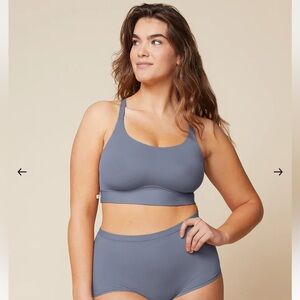 NWT Harper Wilde Bliss Racerback Bralette Blue Steel 2XL